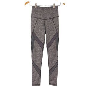 Zella High Waisted Gray Mesh Leggings Womens Size XS Full Length